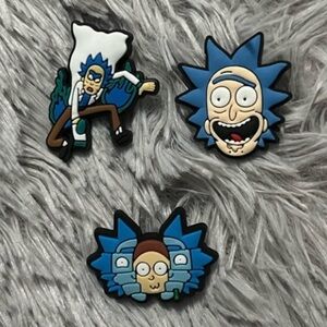Rick and Morty Croc Charm Set